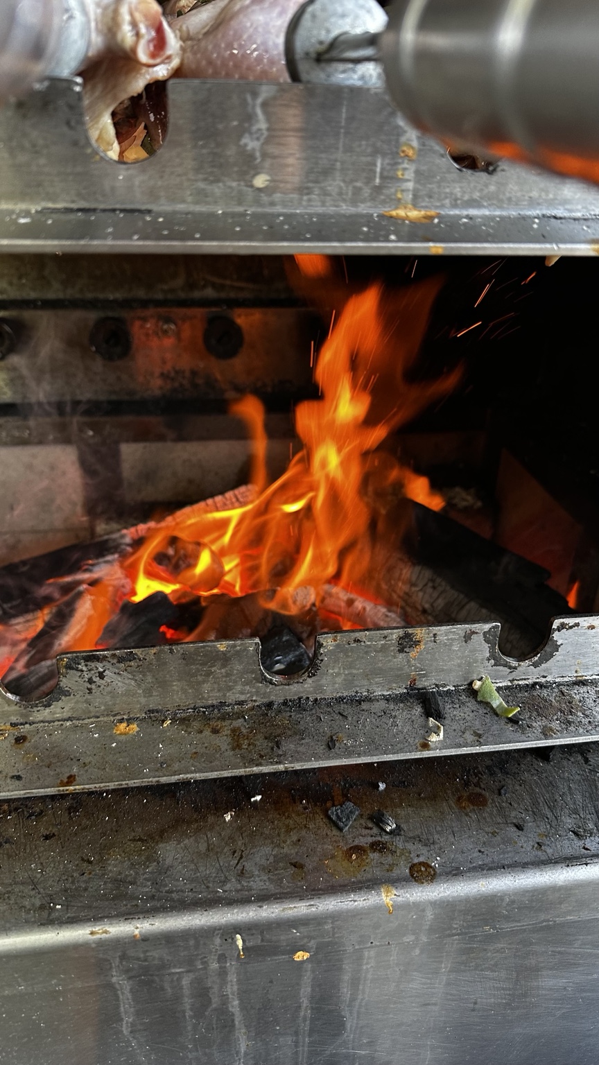 Fogo da cozinha da Casa Negra